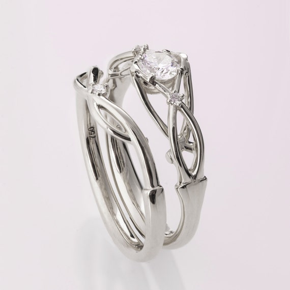 Platinum celtic shop wedding rings