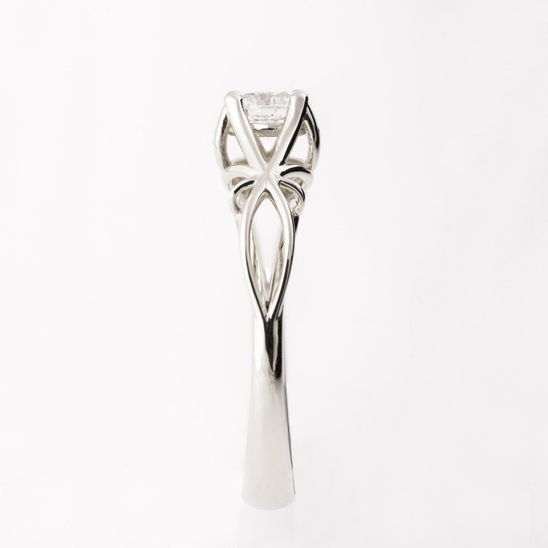 Moissanite Engagement Ring Filigree Engagement Ring Art Deco Etsy