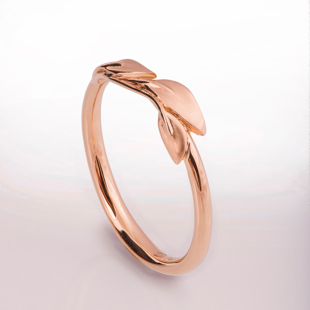 Kokoma Pink Rose Flower Ring For Women 14K Gold Plated Enamel