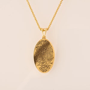 Finger Print Pendant, Fingerprint Necklace, Personalized Pendant ...