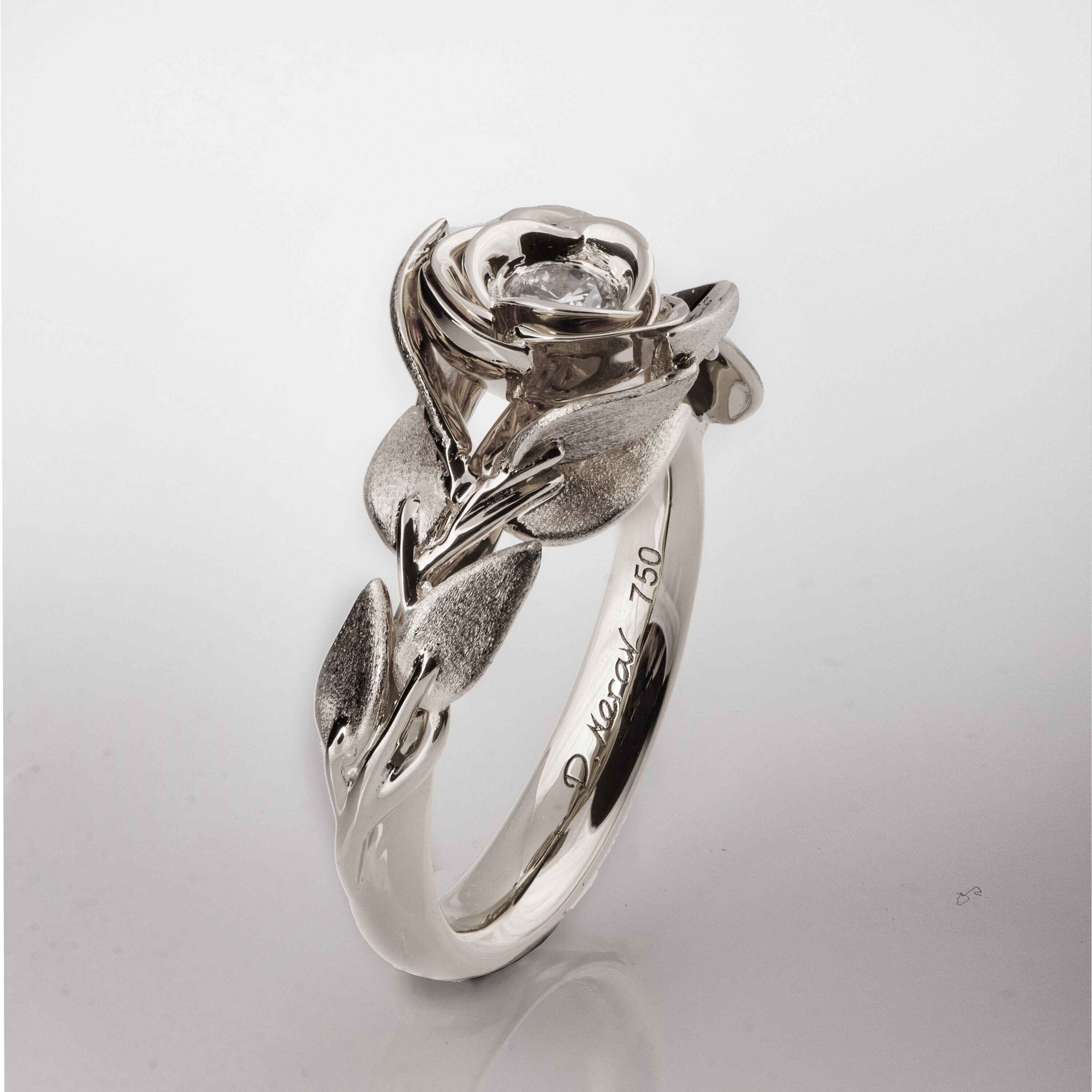 Platinum rose best sale ring