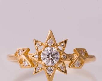 Star Diamonds Engagement Ring