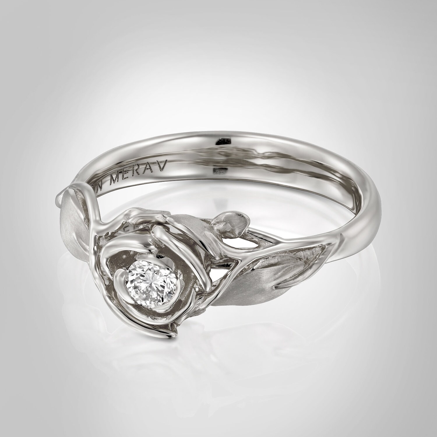Platinum rose best sale ring