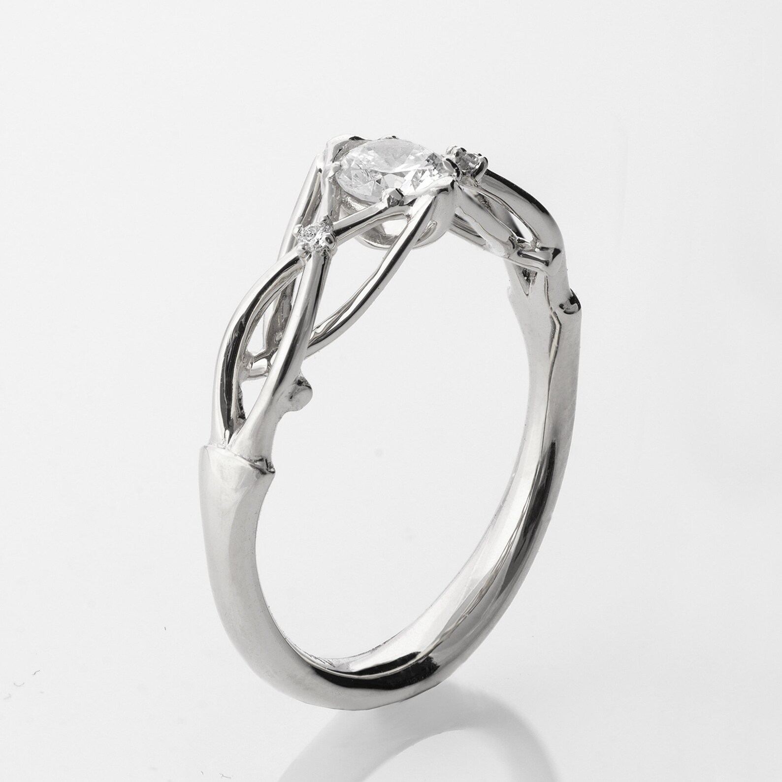 Celtic Engagement Ring Platinum Engagement Ring Unique Etsy