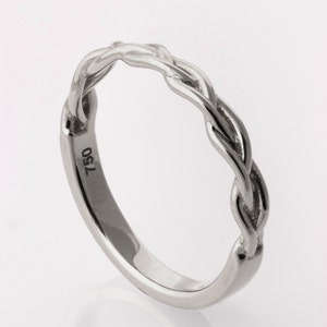 Braided Ring, Celtic Platinum Ring , Wedding Band , Platinum Band , Celtic ring, wedding band, Platinum braided ring image 2