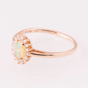 Australian Opal Engagement Ring Diana Opal Ring Unique - Etsy