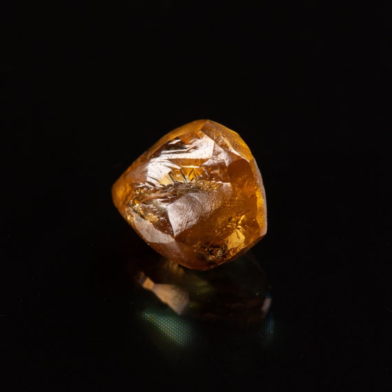 Diamant Brut Naturel Jaune 4,31 Carats - Non Coupé, Qualité Fancy, Origine Inde, Neuf Sans Emballage