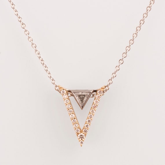 Triangle Diamond Pendant Limited Edition - Etsy