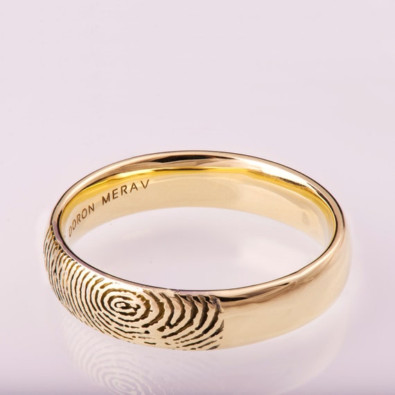 Fingerprint inside deals wedding band
