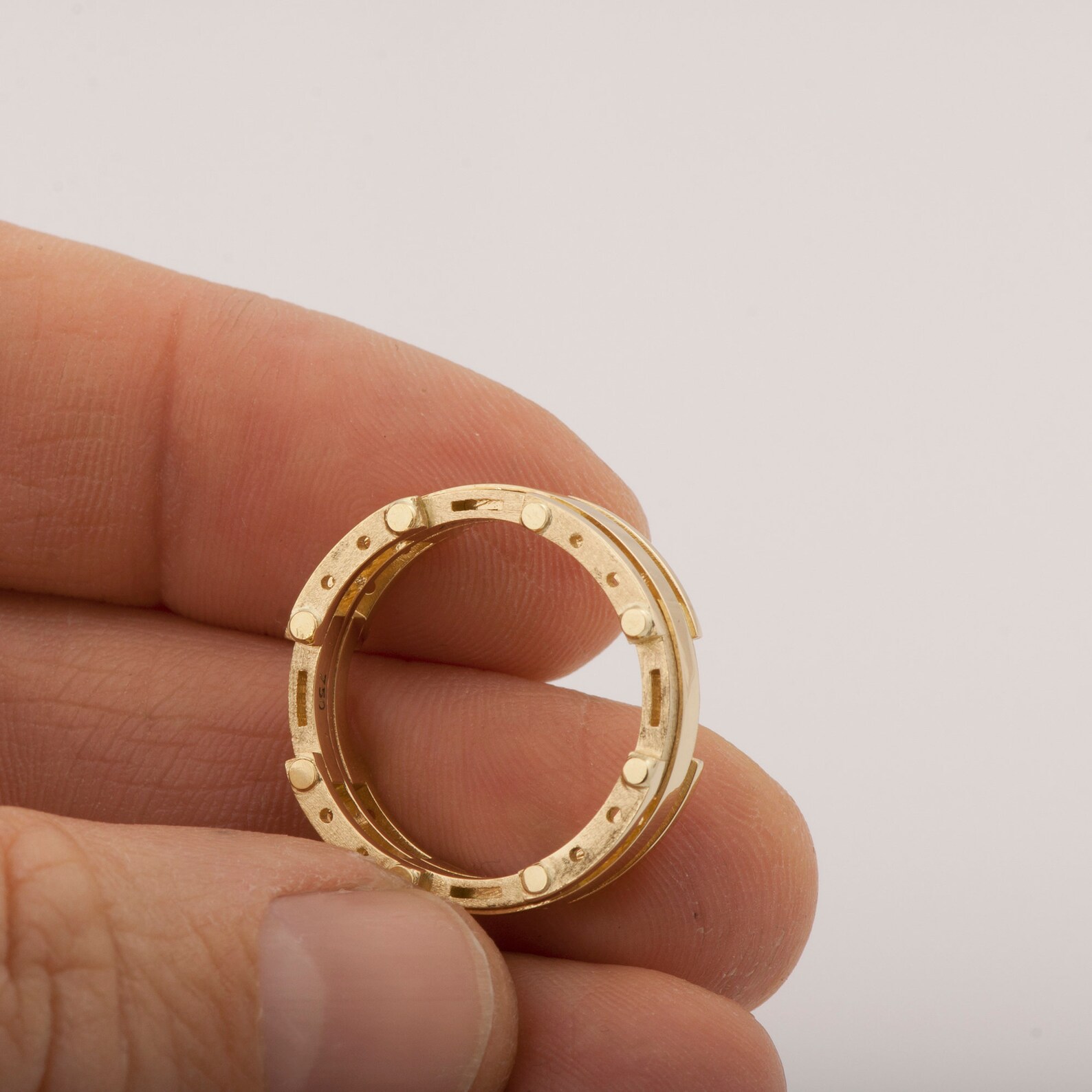 Gold Wedding Band Men s 14K Gold Wedding Band Wedding Etsy
