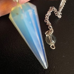 OPAL STONE PENDULUM on Sterling Silver Chain