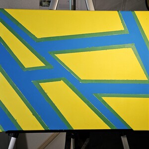 ACRYLIC ABSTRACT GEOMETRIC * Untitled *