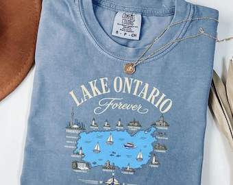 Comfort Colors® Lake Ontario Tee, Anti Trump Shirt, Lake Ontario Great Lake Tee, Great Lakes T-Shirt,  Political Lake of America Tee