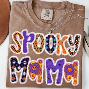 Spooky Mama preppy png, Mama halloween png, Halloween png, Gothic png, Bat halloween png, Mama png, Witch png, Spooky png