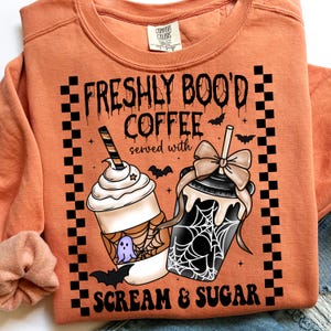 Freshly Boo’d Coffee PNG, Coffee PNG, Halloween PNG, Digital Design, Halloween Shirt Design, Trendy Halloween Png, Halloween Coffee Png