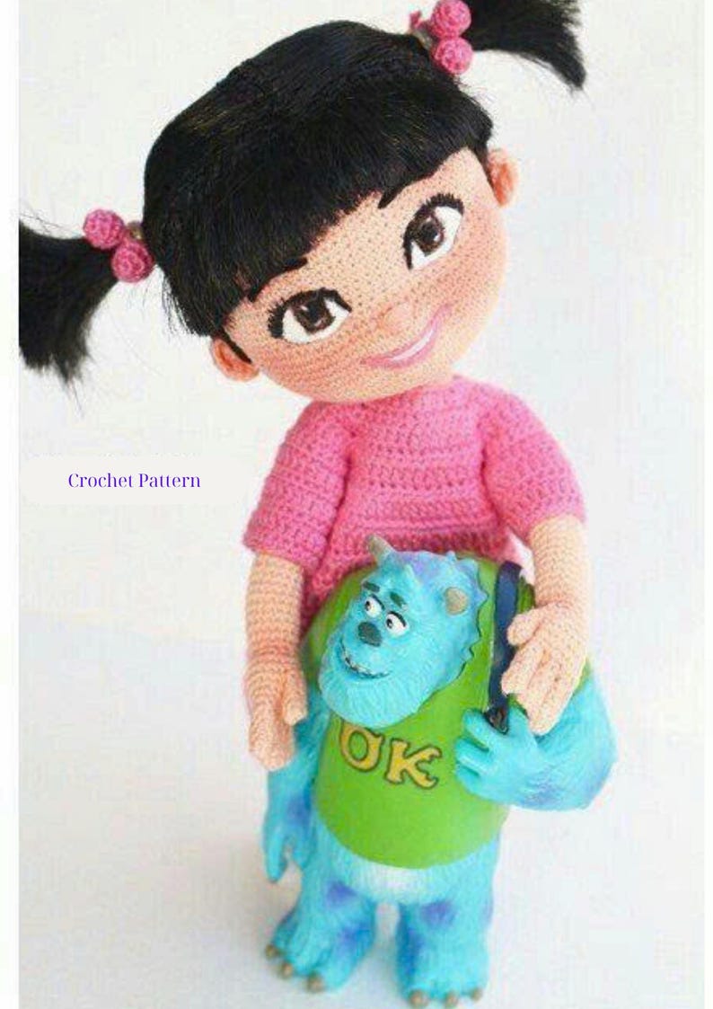Boo Crochet Boo From Monsters Inc Amigurumi Crochet Pattern PDF – Cute Pixar Movie ...