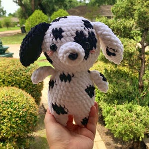 Dalmatian Dog Crochet – Cute Amigurumi PDF,Crochet Dalmatian Pattern – Spotted Puppy Toy DIY,Amigurumi Dalmatian Dog – Crochet Plush Pattern