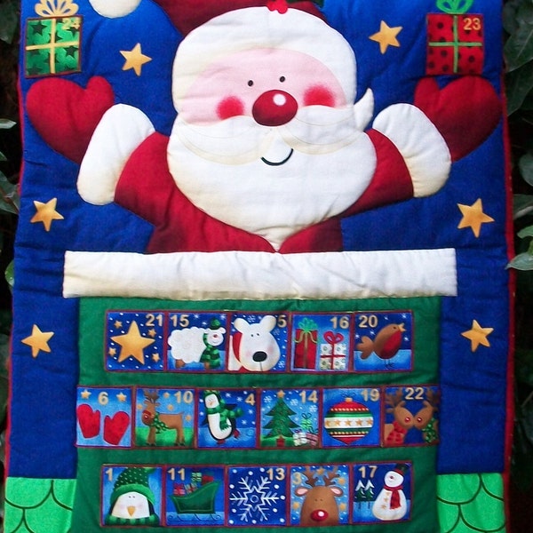 SALE - Advent Calendar - Santa in Chimney