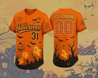 Custom Baseball Jersey: Personalized Team Uniform, Halloween, Birthday Gift