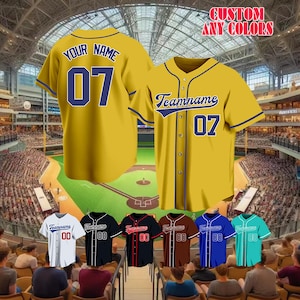 Custom Baseball Jersey: Personalized Team Shirt, Concert Outfit