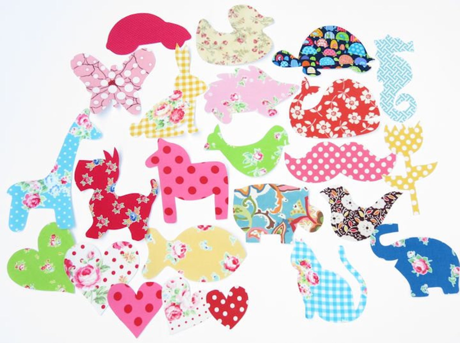 50 Assorted Baby Girl Iron on Appliques Sew on Appliques Baby Etsy