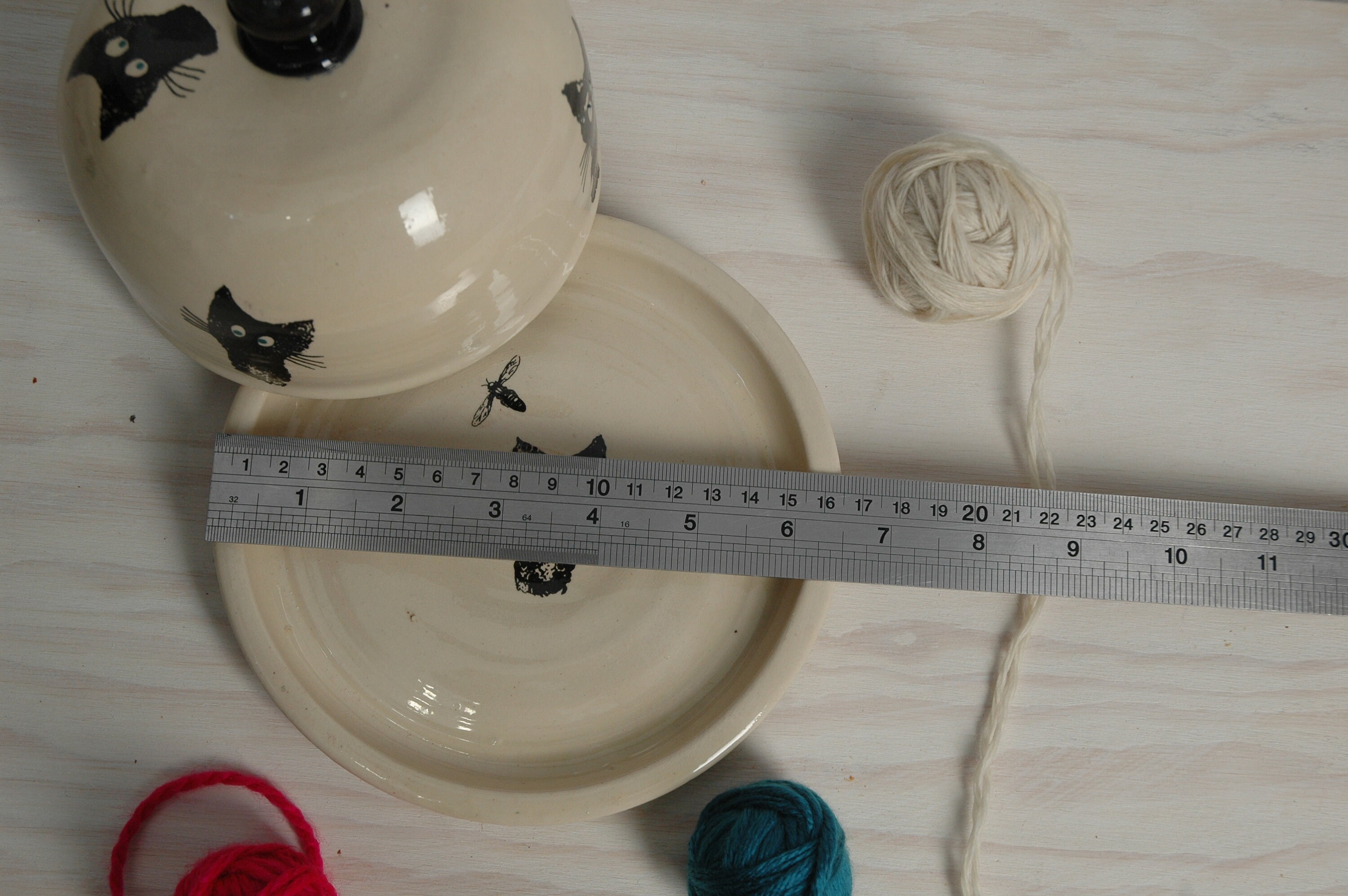 Cat butter dish pottery butter keeper funny butter dish Etsy