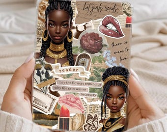 Black Girl Kindle Insert, Printable Bookish Trendy Kindle/Kobo Case (Digital Download 2026)