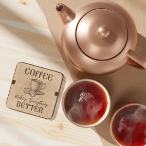 Rustic Coffee Coaster: Farmhouse Style Mug Mat for Coffee Lovers
