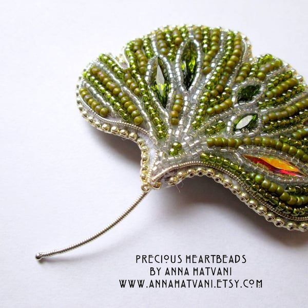 Beaded Embroidery Brooch Kit Tutorial Etsy