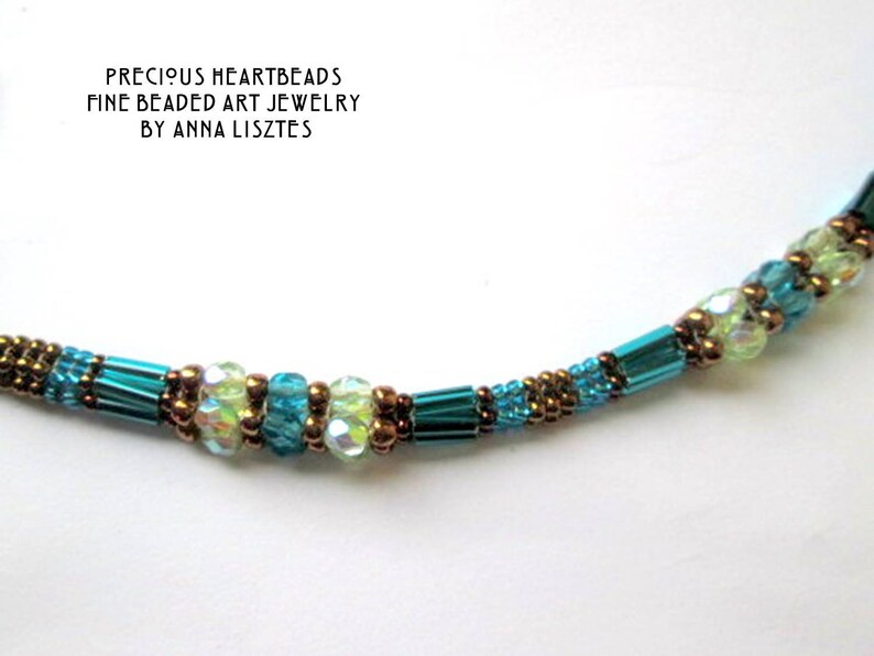 KIT DIY Bead Embroidery Necklace Beading Pattern Etsy