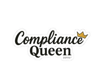 Compliance Queen Sticker: Funny HR Humor, Waterproof Vinyl Decal