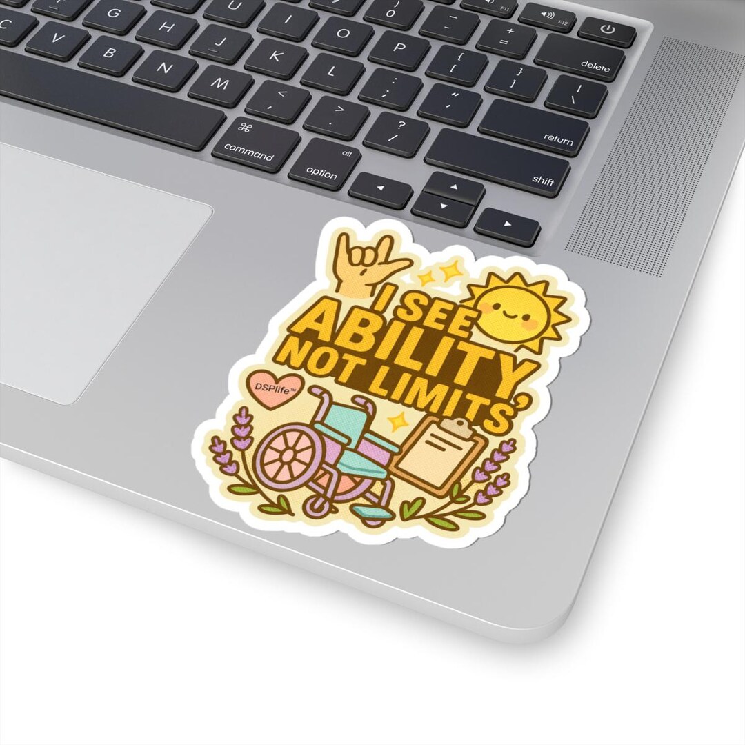 Ability Not Limits Sticker: Kawaii Disability Support Vinyl Decal - Etsy