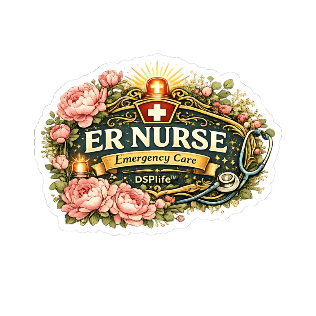 ER Nurse Sticker | Emergency Room Nurse | Emergency Care Nurse Gift ...