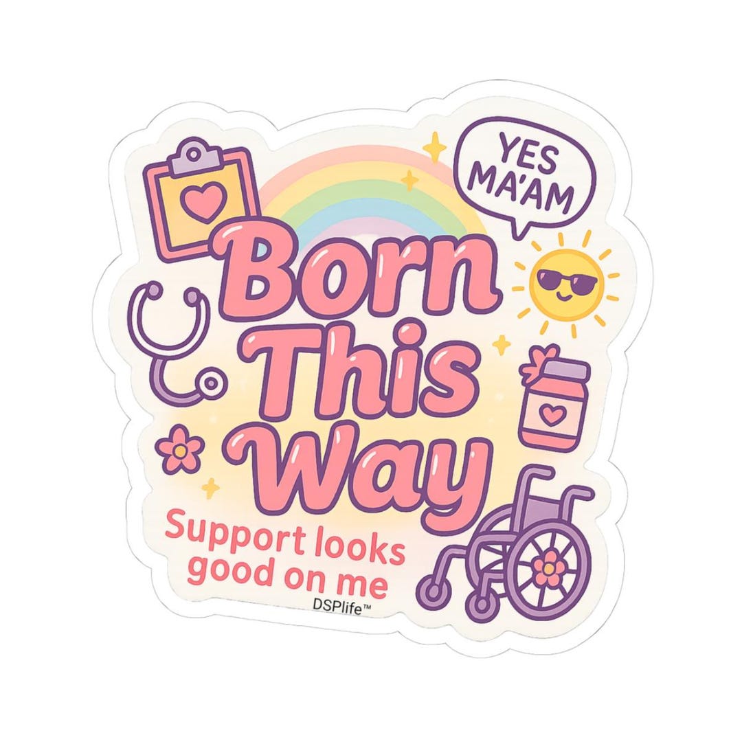 Disability Pride Sticker: Rainbow Wheelchair, Stethoscope - Inclusion ...