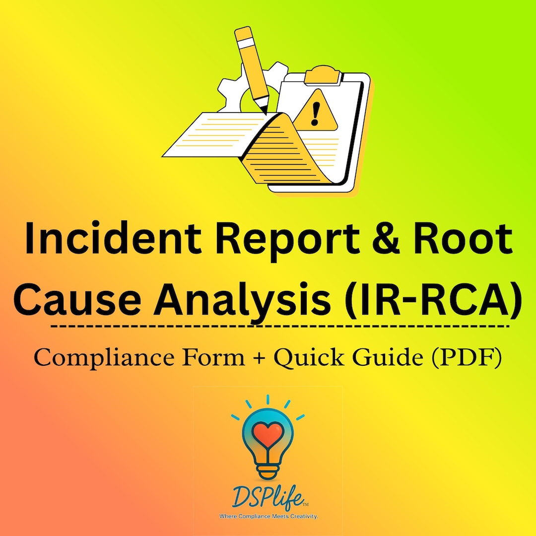 Vendor Rcca Form Incident Report & Root Cause Analysis (IR-RCA) | Compliance Form ...