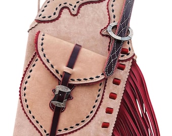 Chaps western en cuir suédé fait main, pantalon d'équitation