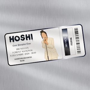 Imán &quot;Entrada de concierto&quot;: &quot;Hoshi&quot;
