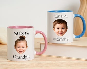 Personalized Baby Face Mug from Photo,Custom Kids Photo Coffee Mug, Gift for New Parents,Baby Face Mug,Mug With Kids Photo,Gift for Family
