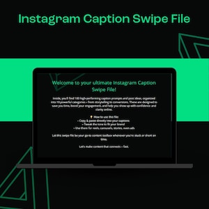 100 Instagram Captions for Entrepreneurs | High-Converting Swipe File PDF | IG Post Prompts & Templates