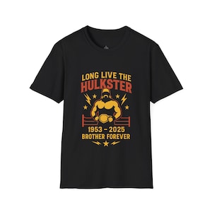 HulksterMemorial Wrestling Tee: Retro Legend Tribute Shirt