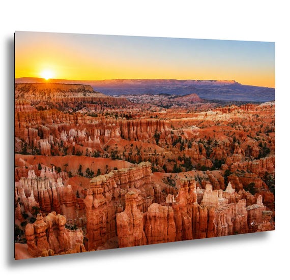 Bryce Canyon Sunrise Landscape Photography | Utah Southwest Desert Wall Art Print
