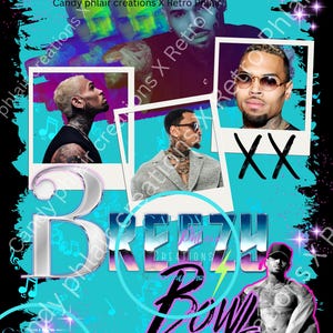 Chris Brown Breezy Bowl Tour 2025 PNG: Concert T-Shirt Design (Digital Download)