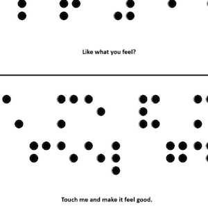 Messages en braille pour les chemises