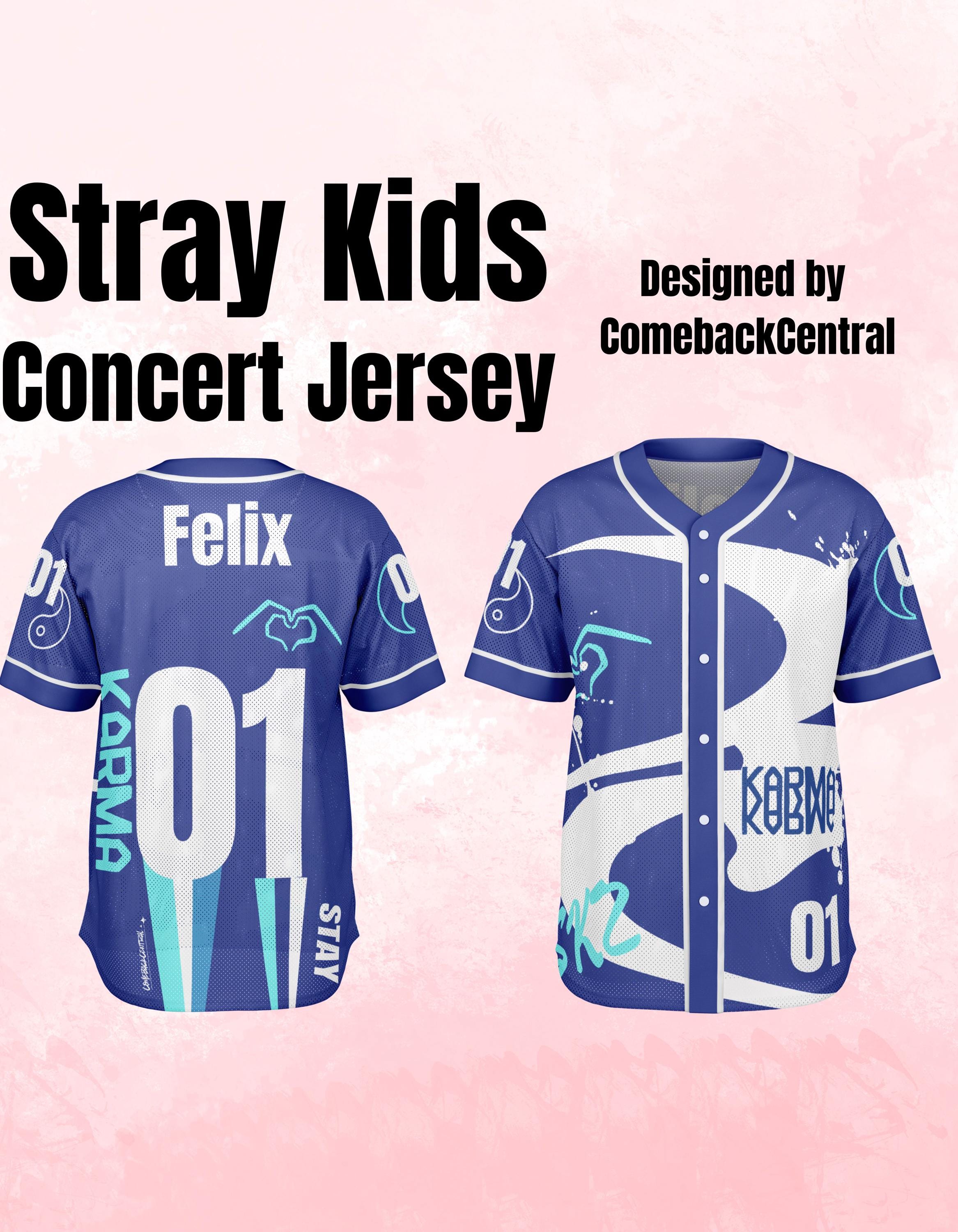 Stray Kids KARMA POPUP ユニフォーム Tシャツ Felix Stray Kids KARMA Skzoo Felix Tee - dukamala