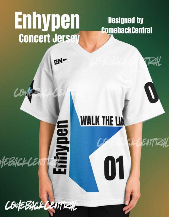 ENHYPEN Concert Jersey Heeseung Engene Kpop World Tour White