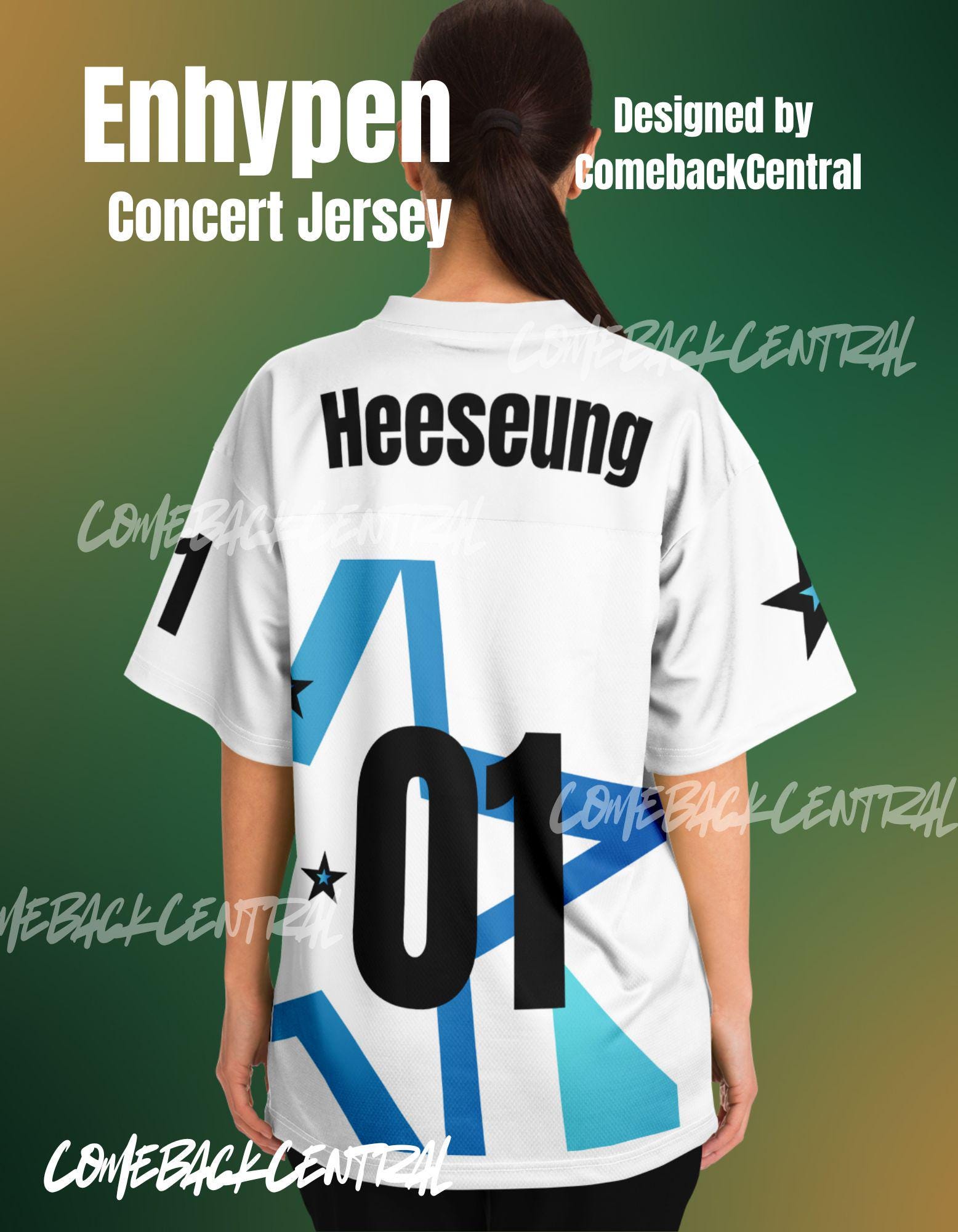 ENHYPEN Concert Jersey Heeseung Engene Kpop World Tour White