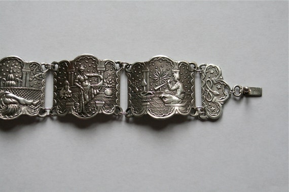 Antique cask with Solid Sterling silver Arabian N… - image 4