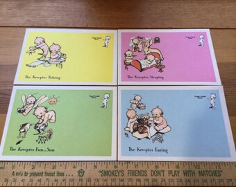 Vintage lot of Rose ONeill Kewpie post cards unused pastel colors