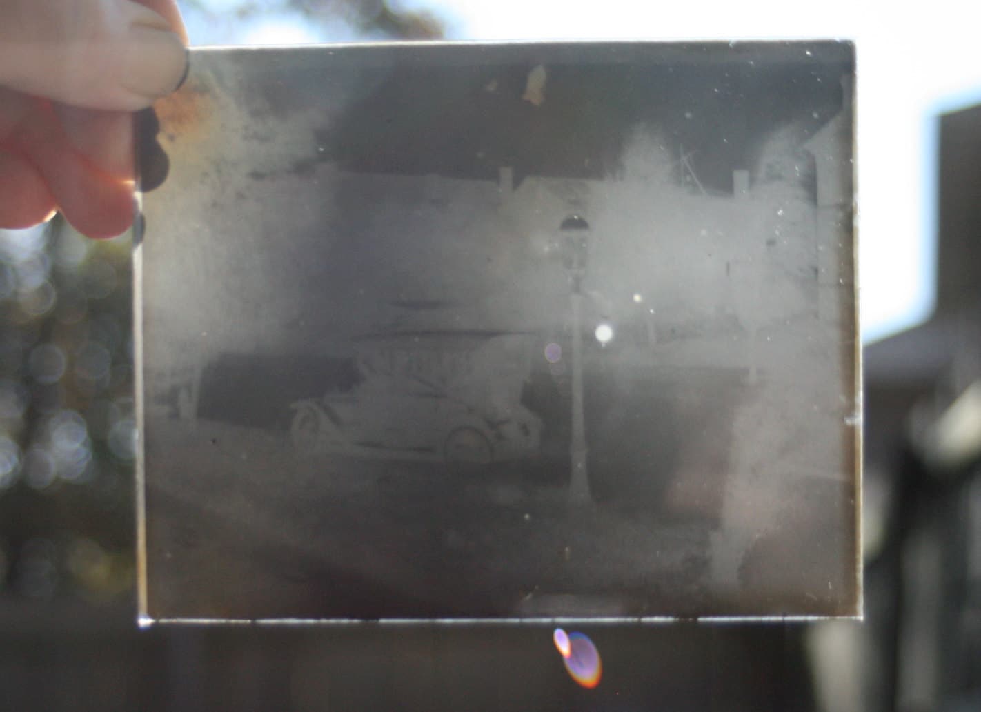 Antique Photographic Negative Glass Plate Spooky 1910 Touring Etsy