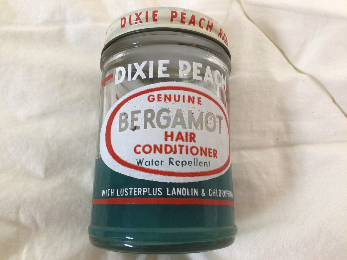 Vintage 1940s Dixie Peach Genuine Bergamot Hair Conditioner in Etsy